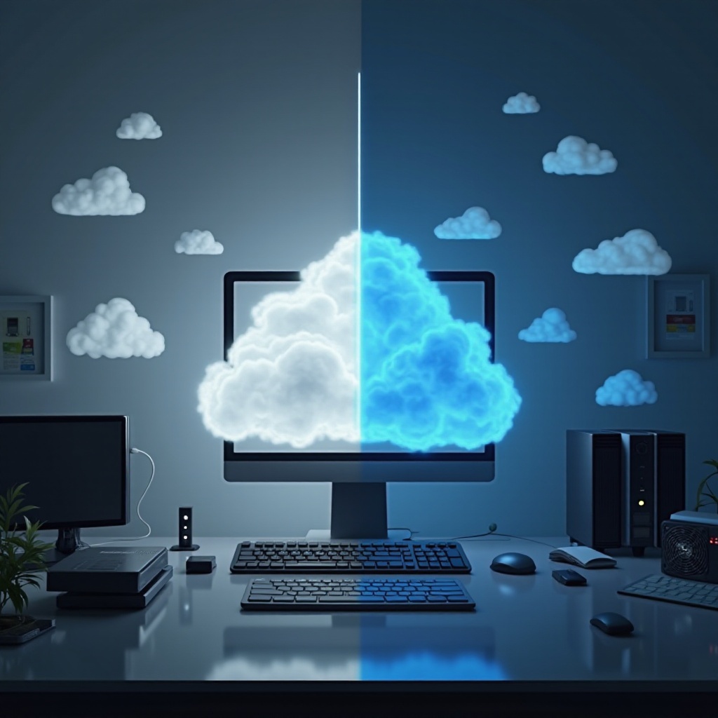 redefinir PC, baixar da nuvem ou reinstalar localmente